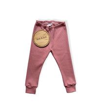 Load image into Gallery viewer, Dusty Pink Ribbed Baby & Child's Leggings • READY TO SHIP • Kids • 18-24 Months •