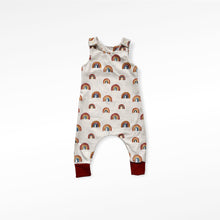 Load image into Gallery viewer, Autumn Rainbows Baby & Children's Romper • ORGANIC • MADE TO ORDER • Kids •