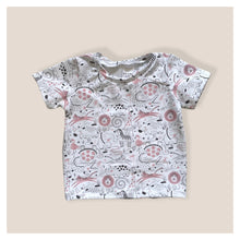 Load image into Gallery viewer, Pink Safari Animals T-Shirt • MADE TO ORDER •