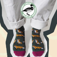 Load image into Gallery viewer, Save The Foxes Bamboo Socks for Kids • READY TO SHIP •