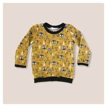 Load image into Gallery viewer, Mustard Bears & Arrows Baby & Children's Lightweight Jumper • MADE TO ORDER • Kids Jumper •