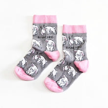 Load image into Gallery viewer, 'Save The Rabbits' Bamboo Socks for Kids • READY TO SHIP •