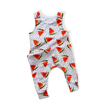Load image into Gallery viewer, White Watermelons Baby & Children's Romper • MADE TO ORDER • Kids Romper •