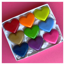 Load image into Gallery viewer, Wax Crayons 'Rainbow Hearts' Gift Box • READY TO SHIP •