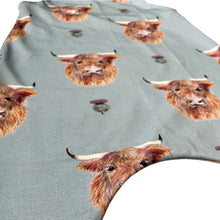Load image into Gallery viewer, Highland Cow Baby & Children's Romper • READY TO SHIP • Kids Romper •