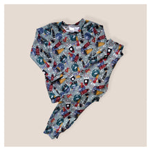 Load image into Gallery viewer, Space Rockets Baby & Children's Cuffed Top • MADE TO ORDER •