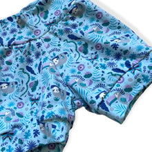 Load image into Gallery viewer, Blue Sloths Baby & Children's Cuffed Shorts • READY TO SHIP • Kids Shorts •