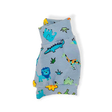 Load image into Gallery viewer, Blue Jungle Animals Baby & Children's Cuffed Shorts • READY TO SHIP • 6-9 Months •