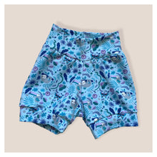 Load image into Gallery viewer, Blue Sloths Baby & Children's Cuffed Shorts • READY TO SHIP • Kids Shorts •