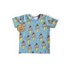 Load image into Gallery viewer, Blue Ice Creams Baby & Children's T-Shirt • Organic • READY TO SHIP •