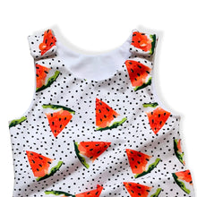 Load image into Gallery viewer, White Watermelons Baby & Children's Romper • MADE TO ORDER • Kids Romper •