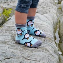 Load image into Gallery viewer, Save The Penguins Bamboo Socks for Kids • READY TO SHIP •
