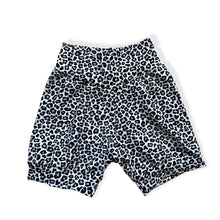 Load image into Gallery viewer, Black & White Leopard Print Baby & Children's Cuffed Shorts • READY TO SHIP • 4-5 Years •
