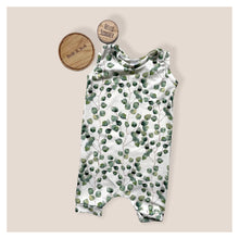 Load image into Gallery viewer, Eucalyptus Shortie Baby & Children's Romper • ORGANIC • Made To Order • Kids Romper •
