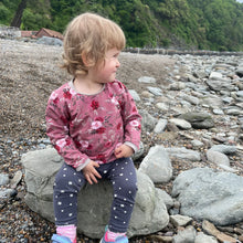 Load image into Gallery viewer, Pink Roses Baby & Children's Jumper • MADE TO ORDER • Kids Jumper •