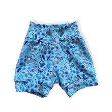 Load image into Gallery viewer, Blue Sloths Baby & Children's Cuffed Shorts • READY TO SHIP • Kids Shorts •