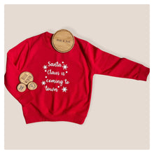 Load image into Gallery viewer, Santa Claus is Coming to Town Baby & Children's Sweatshirt • MADE TO ORDER • Kids •
