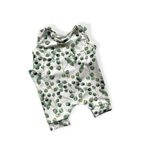 Load image into Gallery viewer, Eucalyptus Shortie Baby & Children's Romper • ORGANIC • Made To Order • Kids Romper •