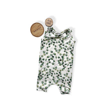 Load image into Gallery viewer, Eucalyptus Shortie Baby & Children's Romper • ORGANIC • Made To Order • Kids Romper •