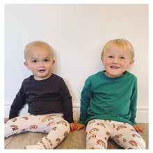 Load image into Gallery viewer, Autumn Rainbows Baby & Children's Leggings • ORGANIC • MADE TO ORDER • Kids Leggings •