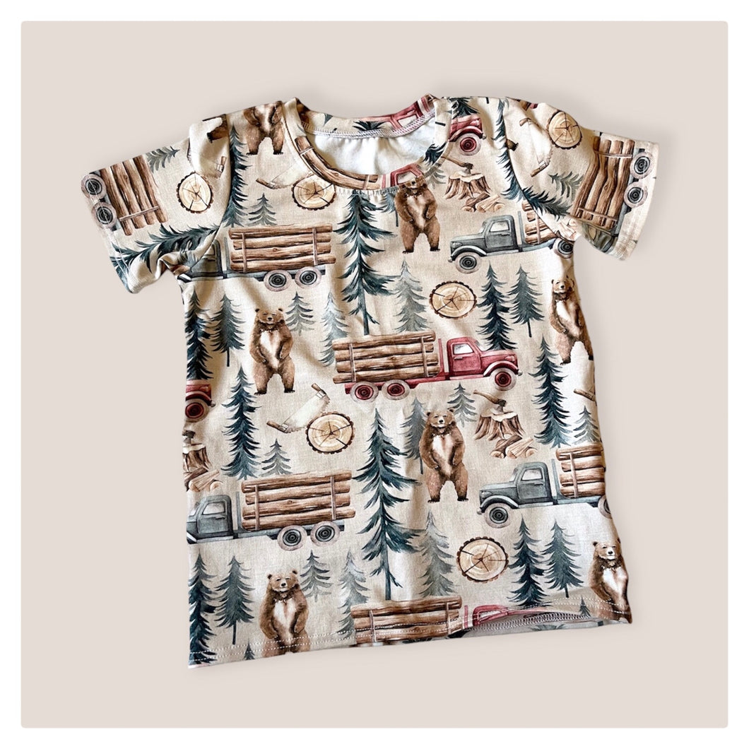 Bears & Trucks Baby & Children's T-Shirt • READY TO SHIP • Kids • Tee • 4-5 Years •