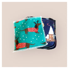 Load image into Gallery viewer, Reusable Baby &amp; Children's Wipes • Assorted Christmas Designs • READY TO SHIP •
