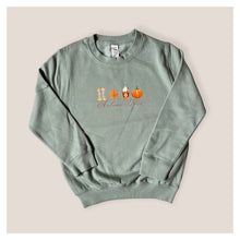 Load image into Gallery viewer, Dusty Green Autumn Days Baby &amp; Children&#39;s Sweatshirt • MADE TO ORDER • Kids Jumper •
