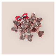 Load image into Gallery viewer, Pink Glitter Hair Bows • 2 x Pack •
