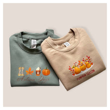 Load image into Gallery viewer, Dusty Green Autumn Days Baby &amp; Children&#39;s Sweatshirt • MADE TO ORDER • Kids Jumper •
