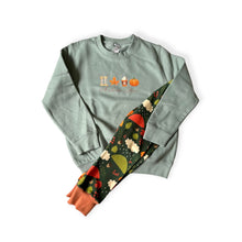 Load image into Gallery viewer, Dusty Green Autumn Days Baby &amp; Children&#39;s Sweatshirt • MADE TO ORDER • Kids Jumper •
