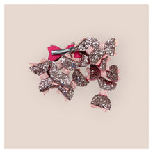 Load image into Gallery viewer, Pink Glitter Hair Bows • 2 x Pack •
