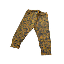 Load image into Gallery viewer, Mustard &amp; Navy Baby &amp; Childrens Criss Cross Leggings • Kids • READY TO SHIP •
