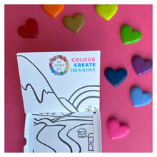 Load image into Gallery viewer, Wax Crayons &#39;Rainbow Hearts&#39; Gift Box • READY TO SHIP •
