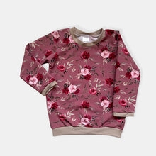 Load image into Gallery viewer, Pink Roses Baby &amp; Children&#39;s Jumper • MADE TO ORDER • Kids Jumper •
