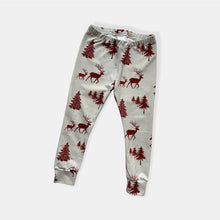 Load image into Gallery viewer, Buffalo Plaid Deer Baby &amp; Children&#39;s Leggings • MADE TO ORDER • Kids Leggings • Christmas •
