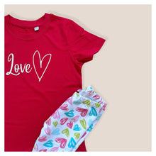 Load image into Gallery viewer, Pastel Heart Baby &amp; Children&#39;s Leggings • MADE TO ORDER • Kids Leggings •
