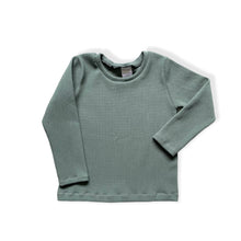 Load image into Gallery viewer, Dusty Green Ribbed Top • MADE TO ORDER • Kids Top •

