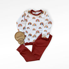 Load image into Gallery viewer, Rusty Red Baby &amp; Children&#39;s Leggings • ORGANIC • MADE TO ORDER • Kids •
