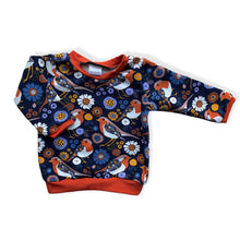 Load image into Gallery viewer, Navy Robins Baby &amp; Children&#39;s Jumper • READY TO SHIP • Kids •
