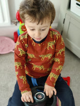 Load image into Gallery viewer, Rusty Leopards Baby &amp; Children&#39;s Long Sleeved Top • ORGANIC • MADE TO ORDER • Kids Tee •
