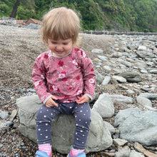 Load image into Gallery viewer, Pink Roses Baby &amp; Children&#39;s Jumper • MADE TO ORDER • Kids Jumper •
