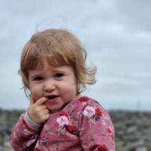 Load image into Gallery viewer, Pink Roses Baby &amp; Children&#39;s Jumper • MADE TO ORDER • Kids Jumper •
