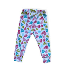Load image into Gallery viewer, Pastel Heart Baby &amp; Children&#39;s Leggings • MADE TO ORDER • Kids Leggings •
