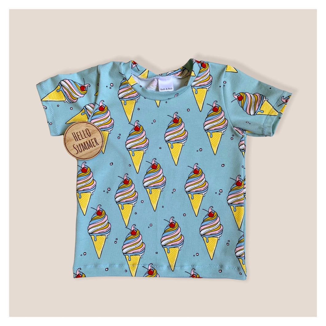 Blue Ice Creams Baby & Children's T-Shirt • Organic • READY TO SHIP •