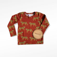 Load image into Gallery viewer, Rusty Leopards Baby &amp; Children&#39;s Long Sleeved Top • ORGANIC • MADE TO ORDER • Kids Tee •
