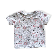 Load image into Gallery viewer, Pink Safari Animals T-Shirt • MADE TO ORDER •
