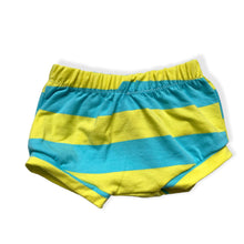 Load image into Gallery viewer, Yellow &amp; Blue Striped Bummies • READY TO SHIP •
