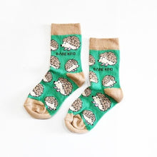 Load image into Gallery viewer, Save The Hedgehogs Bamboo Socks for Kids • READY TO SHIP •
