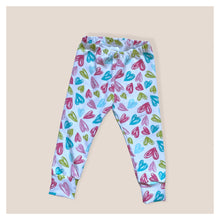 Load image into Gallery viewer, Pastel Heart Baby &amp; Children&#39;s Leggings • MADE TO ORDER • Kids Leggings •
