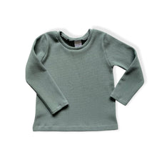 Load image into Gallery viewer, Dusty Green Ribbed Top • MADE TO ORDER • Kids Top •
